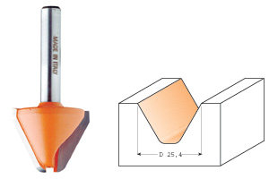 CMT Skriftfräs D28 I19 S12 L63,5 60⁰ R3,2