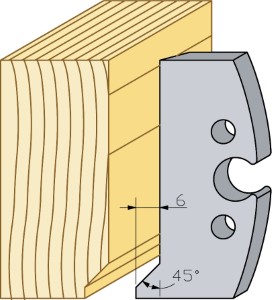 Profilstål HSS fas, 60mm, spegelvänt, sidostål