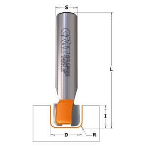 CMT Kanal / spårsfräs HW  Z=2 Ø15,87x12,7/63,5  S=12,0  R3,2