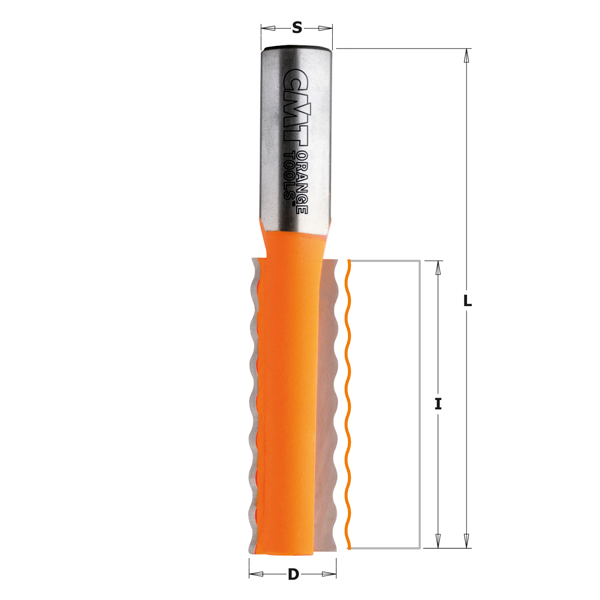 CMT Limfogfräs vågprofil  HW  Z=2 Ø15,87x51,5/89  S=12,0   R=4,36