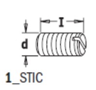 CMT Stoppskruv spår M5x10